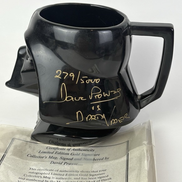 Applause Other - SIGNED David Prowse Autograph Darth Vader Helmet Applause Mug 279/5000 Star Wars